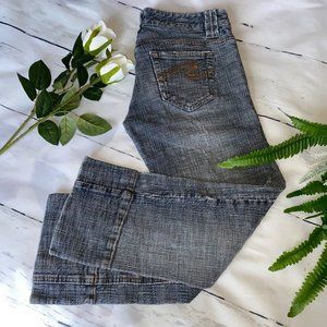 Jacob Connexion 3/4 Length  Distressed Jeans sz 26